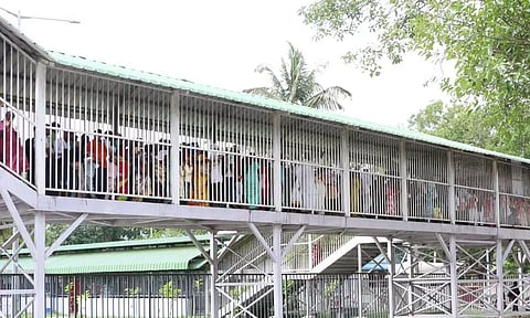 திருப்பதியில் கட்டுக்கடங்காத கூட்டம்- 5 கி.மீ. தூரம் வரிசையில் காத்திருந்து பக்தர்கள் தரிசனம்