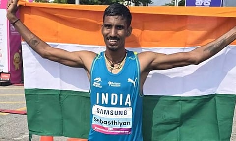 ஆசிய தடகள போட்டி: வெண்கலப் பதக்கம் வென்ற தமிழக வீரர் செர்வின் செபாஸ்டியன்