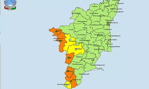 இன்று 5 மாவட்டங்களுக்கு ஆரஞ்ச் அலர்ட் - 3 மாவட்டங்களுக்கு மஞ்சள் அலர்ட்