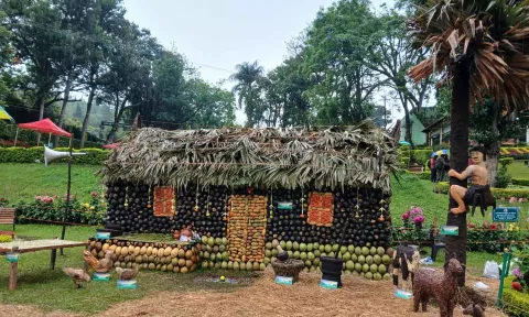 குன்னூரில் மலைபயிர்கள் கண்காட்சி: முந்திரி பருப்பில் உருவான ஆடு-மாடு, கோழி உருவங்கள்