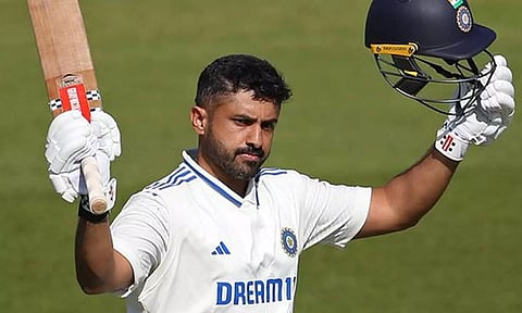 இங்கிலாந்து லயன்ஸ் அணிக்கு எதிரான பயிற்சி போட்டியில் சதம் விளாசிய கருண் நாயர்