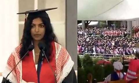 VIDEO: பட்டமளிப்பு விழாவில் காசாவுக்கு குரல் கொடுத்த இந்திய மாணவி.. தடை செய்த MIT பல்கலைக்கழகம்