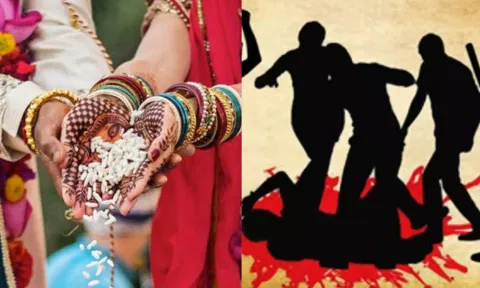 மண்டபத்தில் திருமண விழா நடத்தியதற்காக தலித் குடும்பத்தினர் மீது சாதிவெறி கும்பல் தாக்குதல்