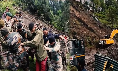 சிக்கிம் நிலச்சரிவில் சிக்கி 3 ராணுவ வீரர்கள் உயிரிழப்பு.. 6 பேர் மாயம்