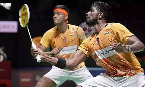 இந்தோனேசிய ஓபன் பேட்மிண்டன்: காலிறுதியில் சாத்விக்-சிராக் ஜோடி தோல்வி