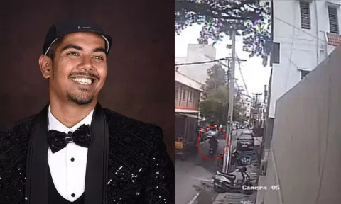 தலையில் முறிந்து விழுந்த மரக்கிளை.. பரிதாபமாக உயிரிழந்த இளைஞர் - பதறவைக்கும் வீடியோ