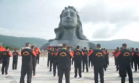 சர்வதேச யோகா தினம்: ஆதியோகியில் பாதுகாப்பு படை வீரர்களுக்கு யோகா நிகழ்ச்சி