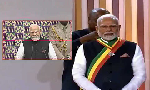 ஒன்றாக முன்னேற்றம் நிறைந்த எதிர்காலத்தை வடிவமைப்போம்: கானா பாராளுமன்றத்தில் பிரதமர் மோடி உரை