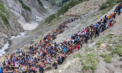 அமர்நாத் யாத்திரை செல்லும் பக்தர்களுக்கு உதவும் இஸ்ரோ செயற்கைக்கோள்