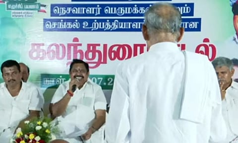 செங்கல் உற்பத்தி நின்றதால் 3 லட்சம் பேர் பாதிப்பு - இ.பி.எஸ்.யிடம் முறையிட்ட விவசாயிகள்