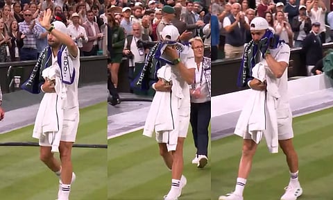 வீடியோ: வெற்றி பெற வேண்டிய போட்டி: காயம் ஏற்பட்டு வெளியேறியதால் கண்கலங்கிய வீரர்: ரசிகர்களின் நெகிழ்ச்சி செயல்