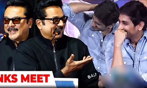 3BHK Thanksgiving meet : மாறி மாறி கலாய்த்துக்கொண்ட சரத்குமார் & சித்தார்த்