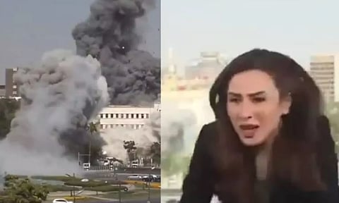 சிரியா மீது தாக்குதல் நடத்திய இஸ்ரேல் ராணுவம் - நேரலையில் நடந்த குண்டுவீச்சு - அதிர்ச்சி வீடியோ