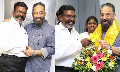 அன்புத் தம்பி திருமாவளவன் காட்டிய அன்பில் நெகிழ்ந்தேன்- கமல்ஹாசன்