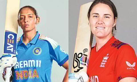 இந்திய கேப்டன் ஹர்மன்பிரீத் கவுர் - இங்கிலாந்து கேப்டன் நாட் சிவெர்