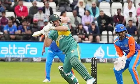 உலக லெஜண்ட்ஸ் சாம்பியன்ஷிப்: டிவில்லியர்ஸ் அதிரடியில் இந்தியாவை வீழ்த்தியது தென் ஆப்பிரிக்கா