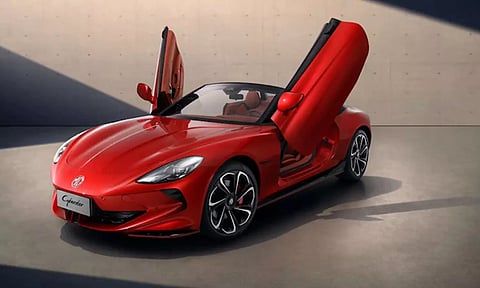 580கி.மீ. ரேஞ்ச், 3.2 நொடிகளில் 100 கி.மீ. வேகம்- விற்பனைக்கு வரும் வேற லெவல் எம்ஜி கார்