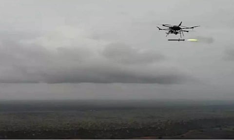 டிரோனில் இருந்து ஏவுகணையை செலுத்தி டிஆர்டிஓ சோதனை..!