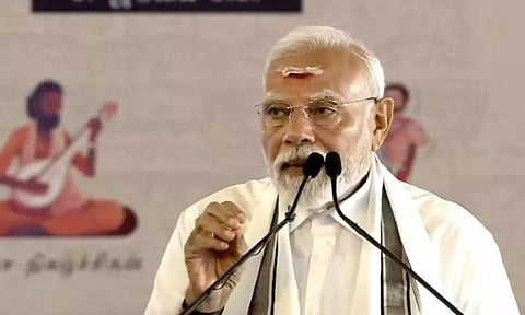 தமிழகத்தில் ராஜராஜனுக்கும், ராஜேந்திர சோழனுக்கும் பிரம்மாண்ட சிலை அமைக்கப்படும் - பிரதமர் மோடி