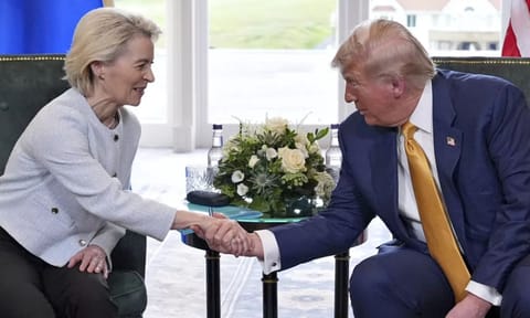 அமெரிக்கா - ஐரோப்பிய ஒன்றியம் இடையே ஏற்பட்ட மிகப்பெரிய வர்த்தக ஒப்பந்தம்!... பலன்கள் என்ன?