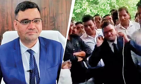 முதல் நாள் ஆய்வின் போது நூதன தண்டனை வழங்கிய சப்-கலெக்டரை தோப்புக்கரணம் போட வைத்த வக்கீல்கள்