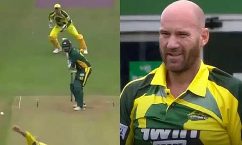 VIDEO: 18 பந்துகளை வீசியும் ஒரு ஓவரை முடிக்காத பவுலர் - லெஜண்ட் கிரிக்கெட்டில் நடந்த வினோத சம்பவம்