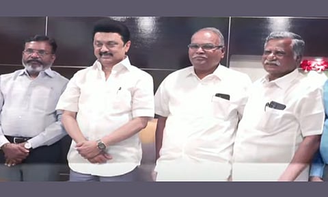 முதலமைச்சர் மு.க.ஸ்டாலினுடன் கூட்டணி கட்சி தலைவர்கள் திடீர் சந்திப்பு