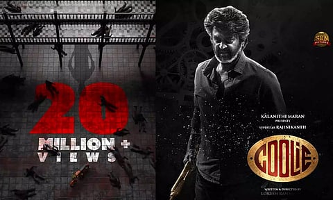 யூடியூபில் 20 மில்லியன் பார்வைகளை கடந்த கூலி 'Power House' பாடல்