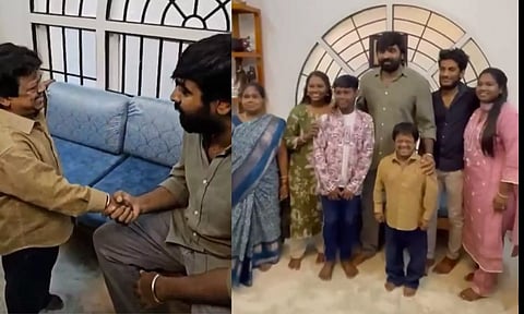 நடிகர் கிங்காங் குடும்பத்துடன் விஜய் சேதுபதி - வைரல் வீடியோ