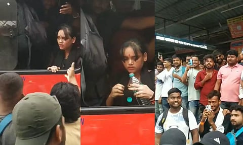 முன்பதிவில்லா ரெயில் பெட்டி கூட்டத்தில் சிக்கி திணறிய இளம்பெண்: போட்டோ எடுத்து கிண்டல் செய்த கூட்டம்..!- வீடியோ