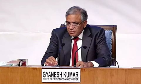 ராகுலின் குற்றச்சாட்டு இந்திய அரசியலமைப்பை அவமதிக்கிறது - தலைமை தேர்தல் ஆணையர் செய்தியாளர் சந்திப்பு