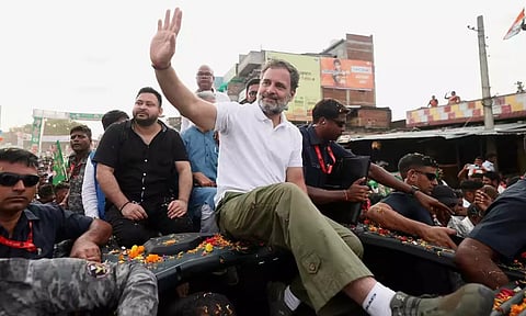 பீகார்: மூன்றாவது நாள் 'வாக்காளர் உரிமை'  யாத்திரையை தொடங்கினார் ராகுல் காந்தி