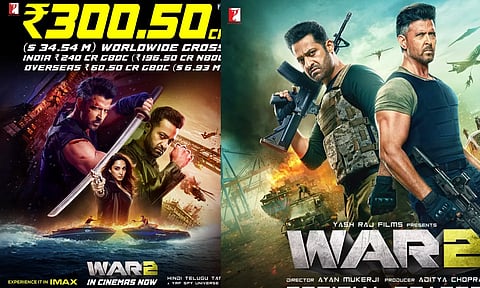 உலகளவில் 300 கோடி வசூலித்த  War 2 !
