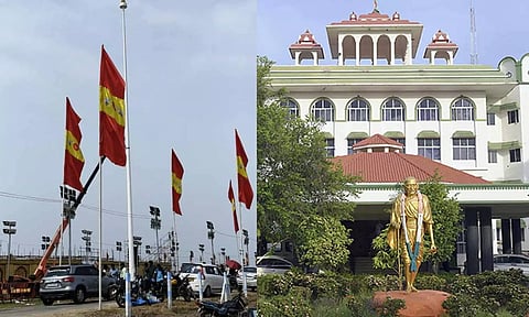 மதுரையில் வைக்கப்பட்டுள்ள பேனர்கள், கொடிகம்பங்களை அகற்ற உயர்நீதிமன்ற கிளை உத்தரவு