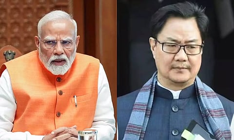 பதவி பறிப்பு மசோதாவில் பிரதமர் பெயர் இடம்பெற வேண்டாம் என்பதை மோடி ஏற்கவில்லை: கிரண் ரிஜிஜு