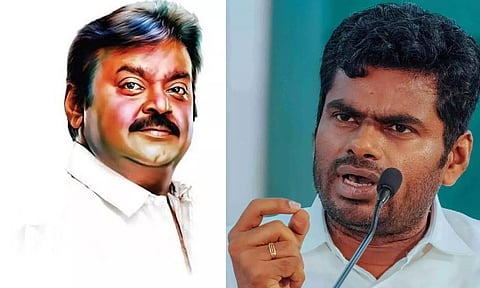 கொடுத்துச் சிவந்த கரங்களுக்குச் சொந்தக்காரர் விஜயகாந்த்- அண்ணாமலை புகழாரம்