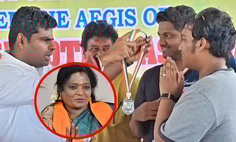 அண்ணாமலையிடமிருந்து பதக்கம் வாங்க மறுத்த அமைச்சர் TRB ராஜாவின் மகன் - தமிழிசை கண்டனம்