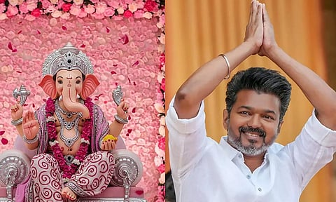 விநாயகர் சதுர்த்தி வாழ்த்து தெரிவித்த த.வெ.க. தலைவர் விஜய்