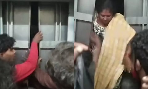 மூலகொத்தளம் வீட்டு வசதி வாரிய குடியிருப்பில் லிப்டில் சிக்கி தவித்த பெண்கள்