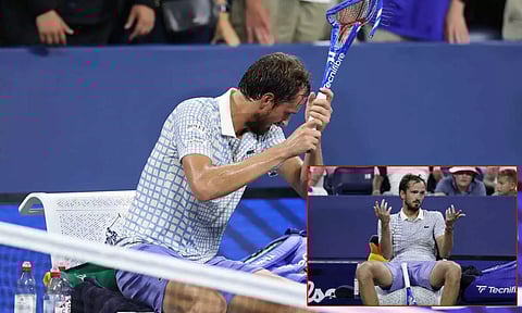 அமெரிக்க ஓபனில் ஒழுங்கீனமாக நடந்து கொண்ட மெட்வெதேவுக்கு ரூ. 37 லட்சம் அபராதம்..!