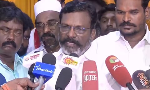 அ.தி.மு.க. திராவிட இயக்கம் என நம்புவதால் கருத்துகளை முன் வைக்கிறோம்- திருமாவளவன்