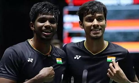 உலக பேட்மிண்டன் சாம்பியன்ஷிப்: அரையிறுதிக்கு முன்னேறியது சாத்விக்-சிராக் ஜோடி