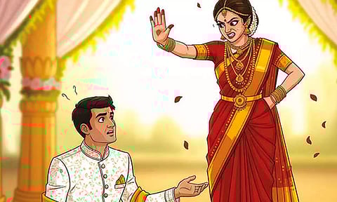 மணமகனுக்கு வேறு பெண்ணுடன் தொடர்பா?- தாலி கட்டும் நேரத்தில் திருமணத்தை நிறுத்திய மணமகள்