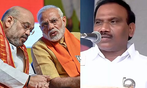 50 சதவீத வரியை போடச் சொன்னதே மோடிதான்: ஆ.ராசா தாக்கு