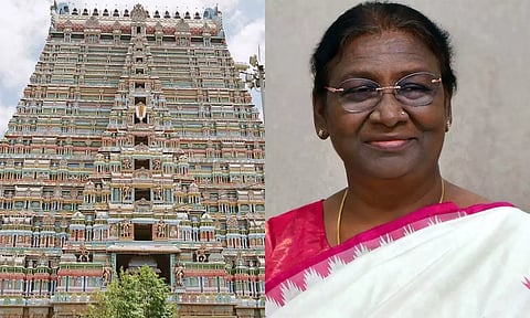 ஜனாதிபதி திரவுபதி முர்மு ஸ்ரீரங்கம் கோவிலில் இன்று தரிசனம்- பக்தர்களுக்கு தடை