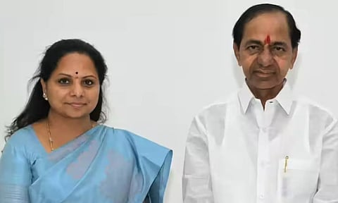 சஸ்பெண்ட் நடவடிக்கையை தொடர்ந்து பி.ஆர்.எஸ். கட்சியில் இருந்து விலகுவதாக கவிதா அறிவிப்பு