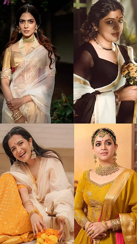 நடிகைகளின் ஓணம் க்ளிக்ஸ்..!