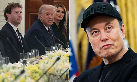 தொழில்நுட்ப ஜாம்பவான்களுக்கு இரவு விருந்து.. எலான் மஸ்க்கை  கழற்றி விட்ட டிரம்ப்.. நடந்தது இதுதான்