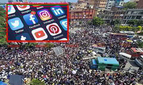 நேபாளத்தில் சமூக ஊடகங்களுக்குத் தடை - பாராளுமன்றத்திற்கு முன்பு இளைஞர்கள் போராட்டம்