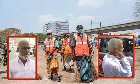 தூய்மைப் பணியாளர்கள் தொடர்பான கேள்வி - காது கேட்கவில்லை என அமைச்சர் சேகர்பாபு பதில்